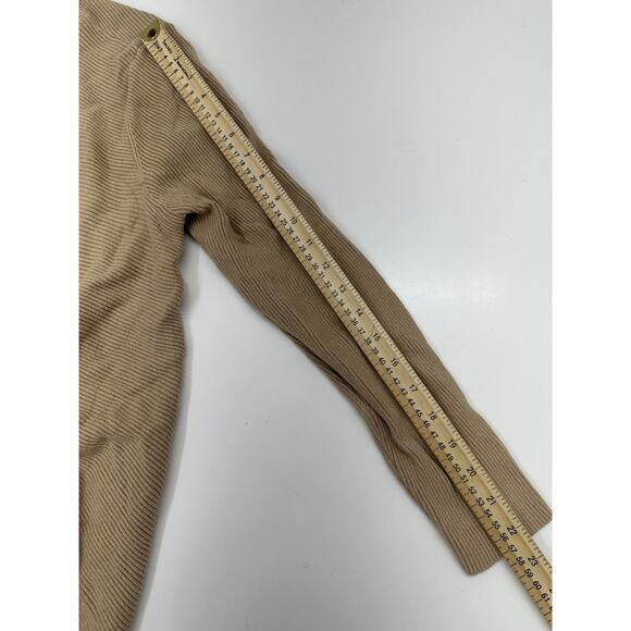 New York and Company Womens Cardigan Size XL Brown Long Sleeve Open Front Ribbed - Picture 9 of 11